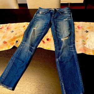 Brand new, worn once, Moussy jeans, tapered leg.